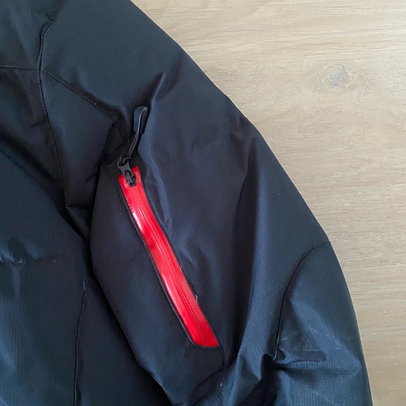Mens Ralph Lauren Black Puffer Jacket with Red Accent Size L - Picture 5 of 6